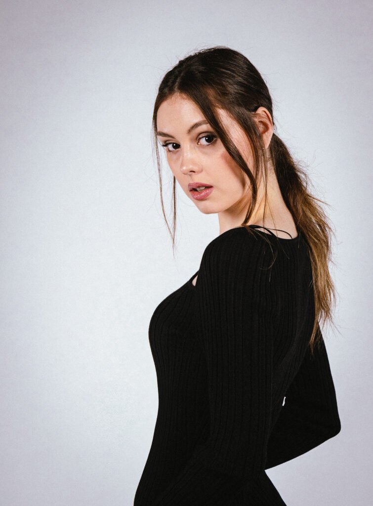 Sesión de fotos de modelo en Barcelona — retrato en estudio